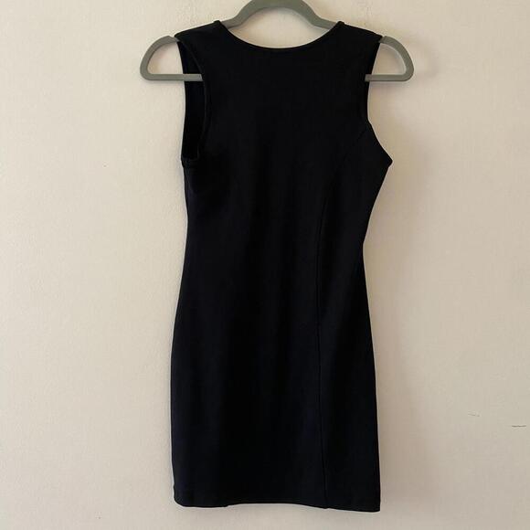 DAVID LERNER black bodycon scoop neck dress nwt - Picture 5 of 6